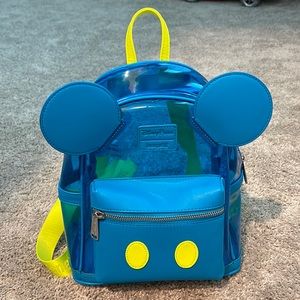 Clear Mickey Loungefly backpack